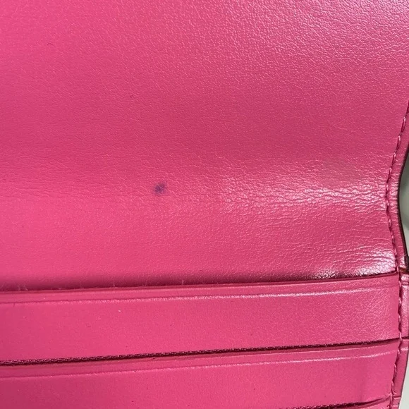 Coach‎ 39745 Pink Fuchsia Leather Women's Wallet - Picture 7 of 10